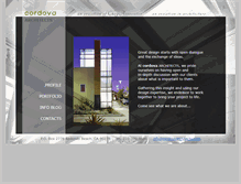 Tablet Screenshot of cordovaarchitects.com